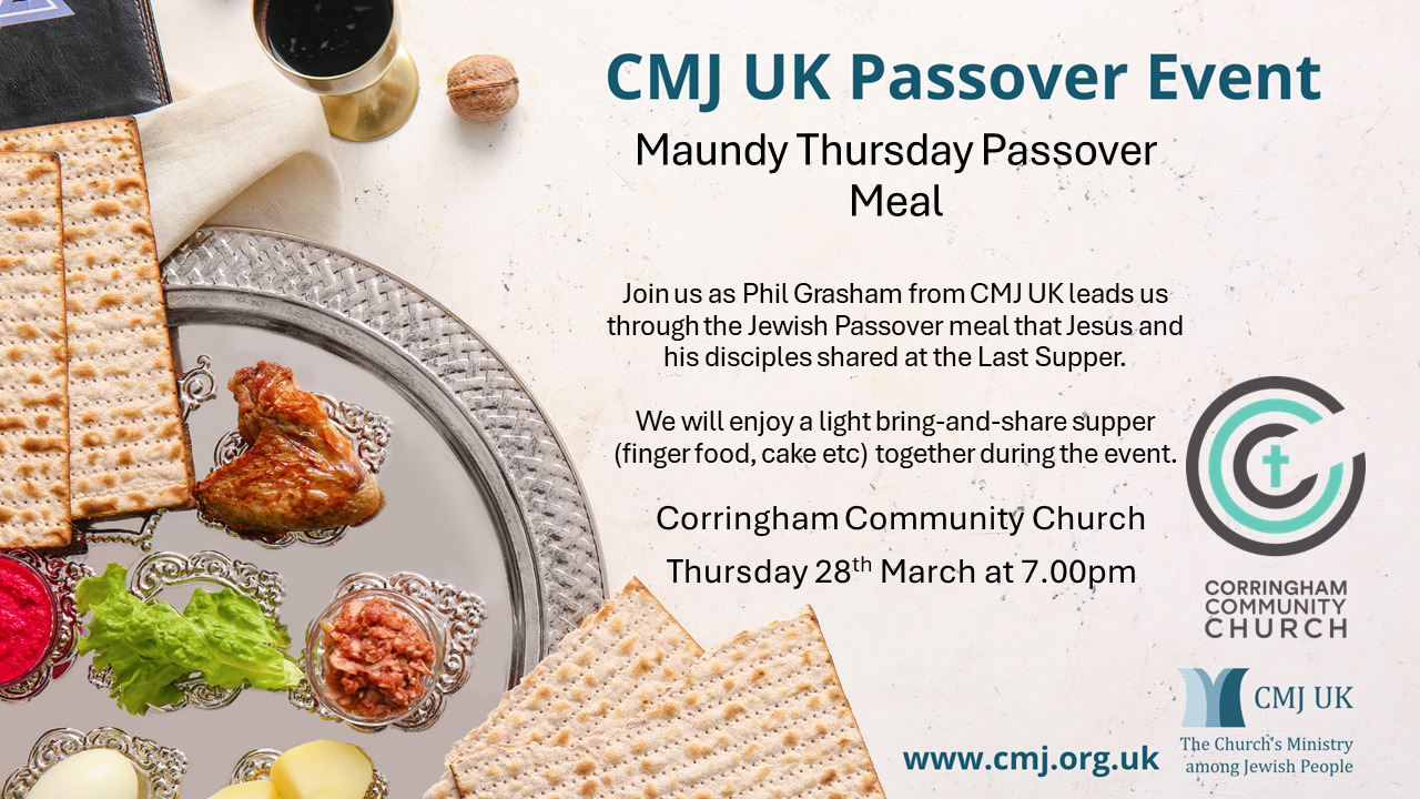 Maundy Thursday Passover Meal with CMJ UK